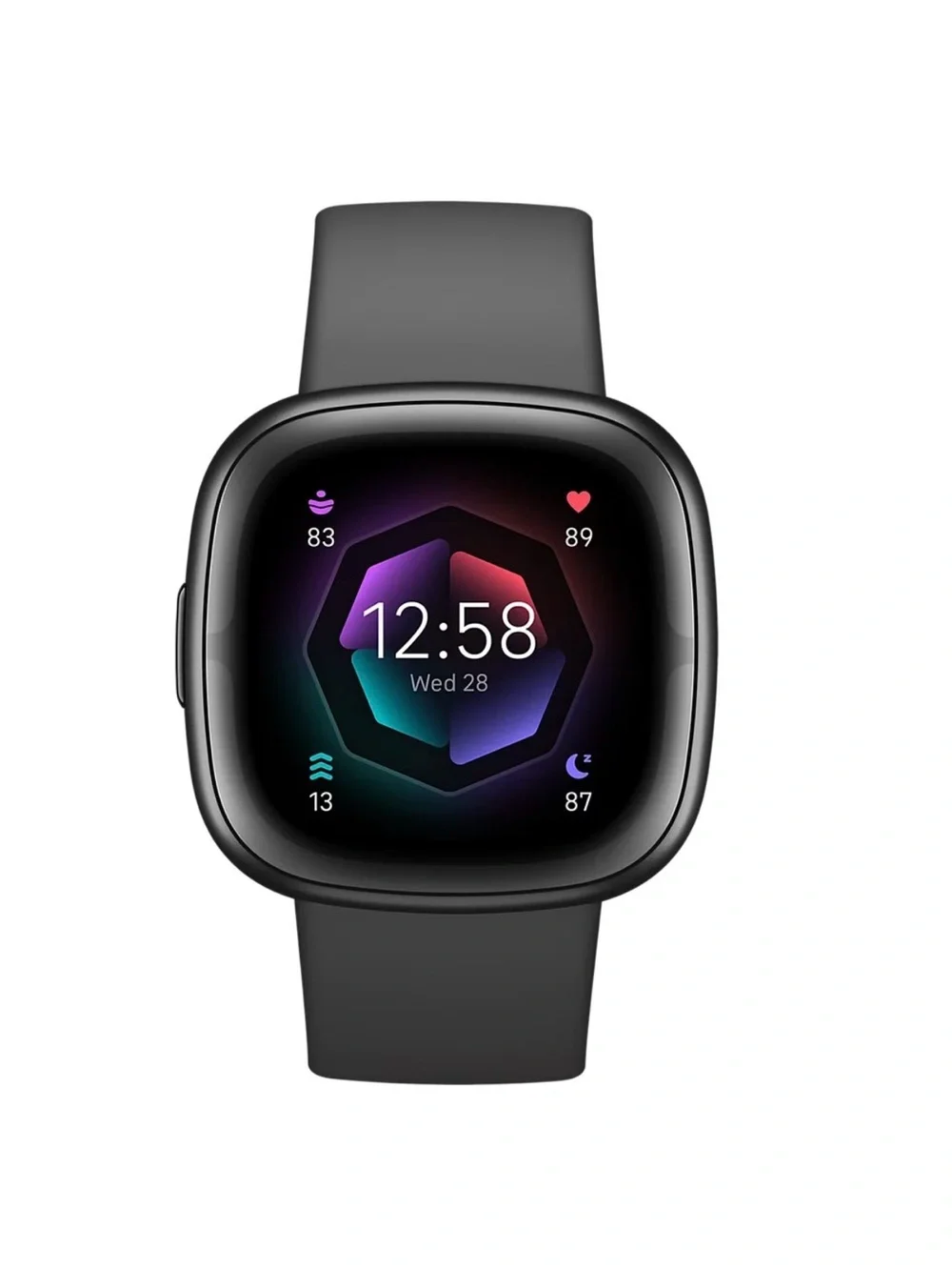 Fitbit Sense 2 Shadow Gray Graphite Smartwatch, 39mm